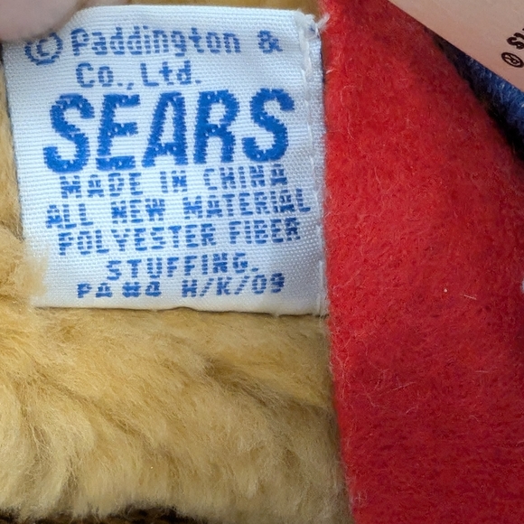 Paddington Bear Plush Sears Craftsman 15" Stuffed Toy Collectable Gifts For Him - Picture 11 of 11